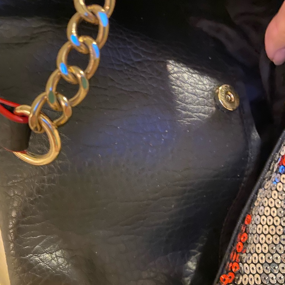 Juicy Couture Sequin Lip Pattern Shoulder Bag - image 7